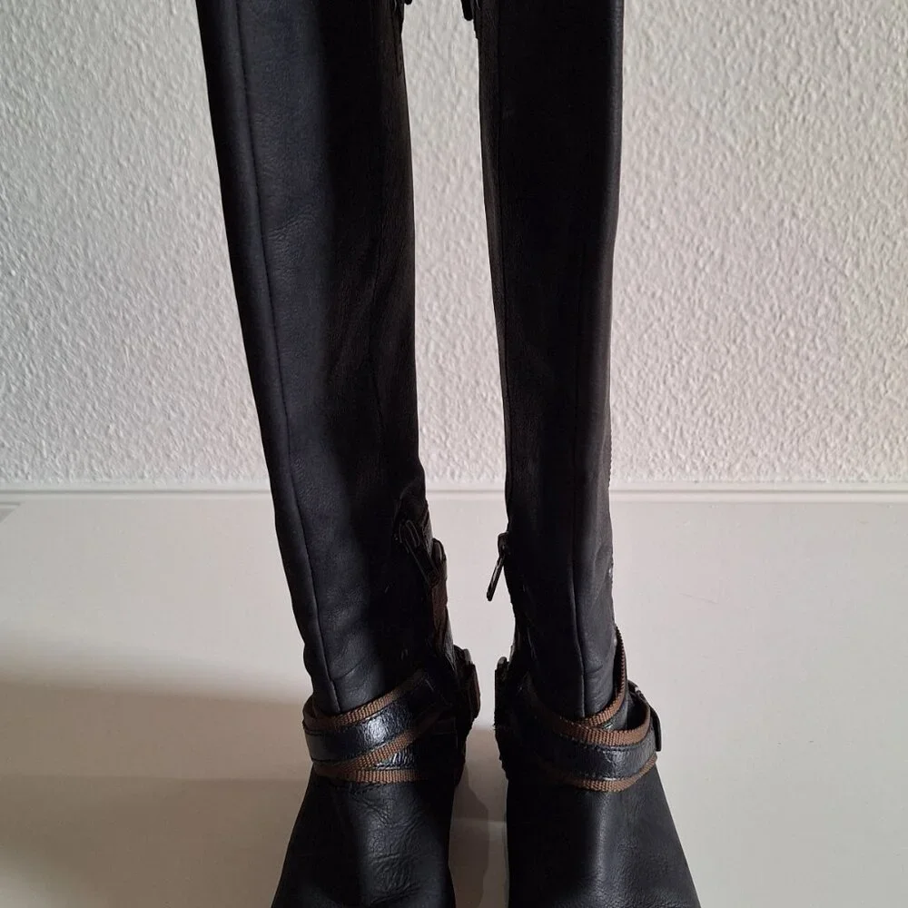 SOREL Waterproof Lolla Tall Boots, Black Mud, Women's, size 6.5